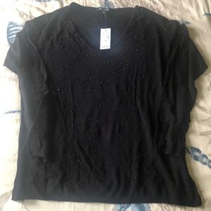 Black sparkly sweater